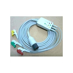 Cabo de ECG para desfibrilador MSERIES, 3 vias (PADRAO AMERICANO)