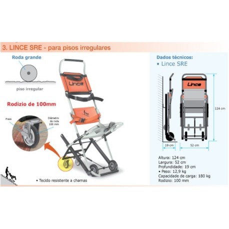 Cadeira para descida de escadas LINCE SRE