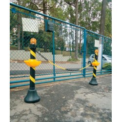 Pedestal Luminoso para sinalização com Alça Piscante