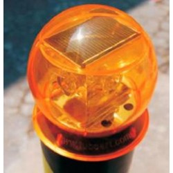 Pedestal Luminoso para sinalização com Alça Piscante com Energia Solar