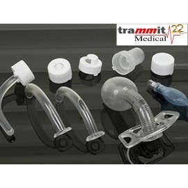 Conjunto de Cânula para Traqueostomia Aramada com balão e janela de fonação