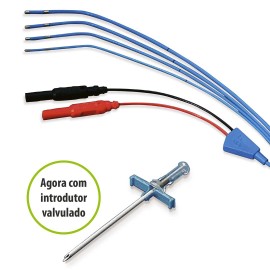 Introdutor Percutâneo para cateter, com válvula e manga protetora de 110cm