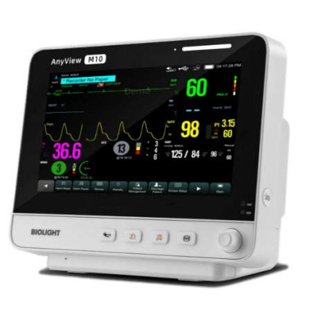 Monitor Multiparamétrico BIOLIGHT Q5 MODULAR ( SPO2-ECG-PNI-TEMP-RESP) Tela 12 ''